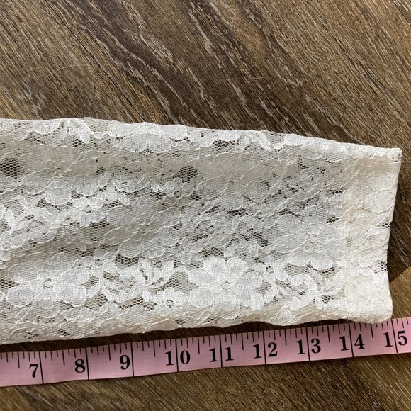 Vintage Dana Scott 2 Layer Lace size 7/8 Midi Dress - Picture 16 of 16